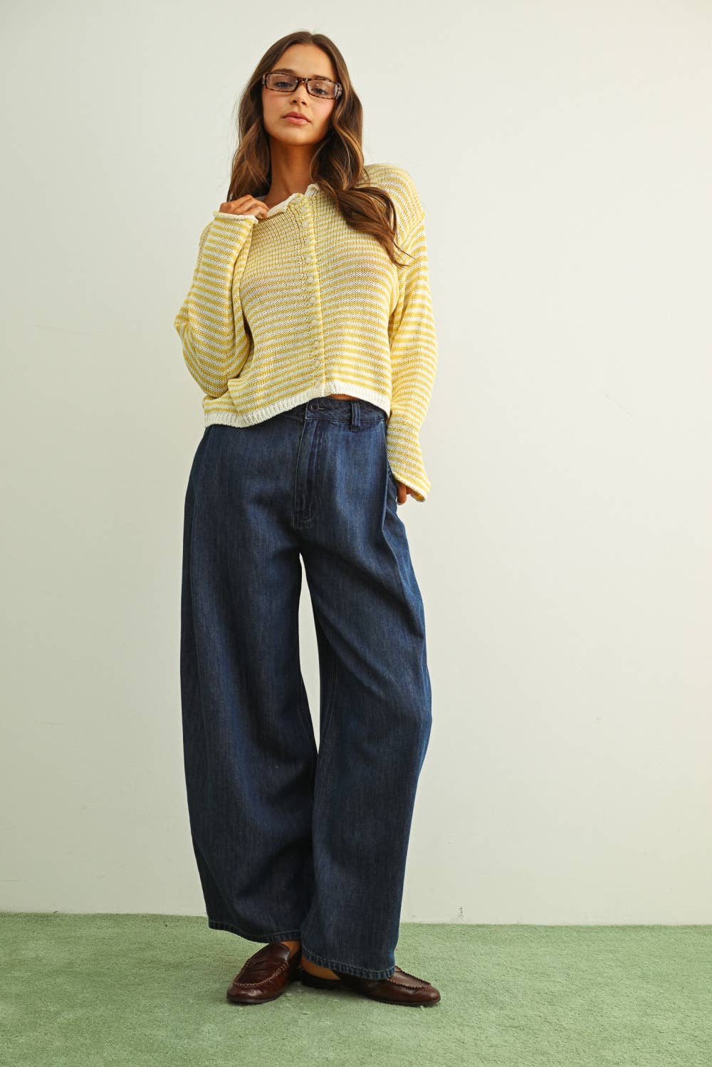 Morning Sunrise Stripe Knit Cardigan