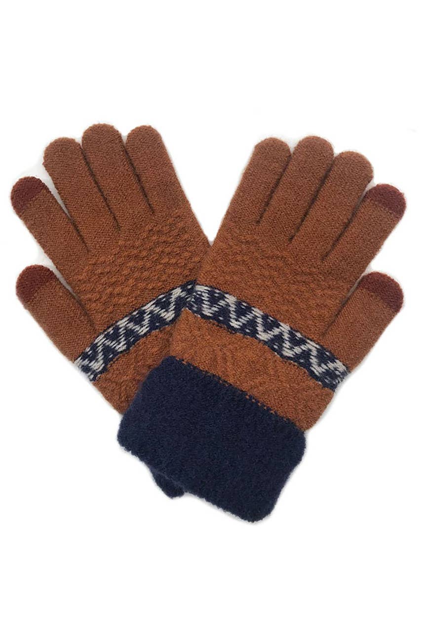 Waffle Knit Touch Screen Gloves