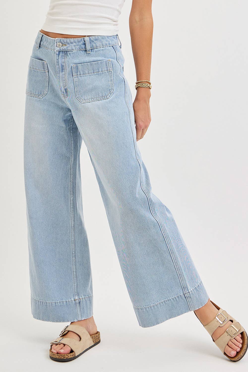 Time & Space Wide Leg Jeans