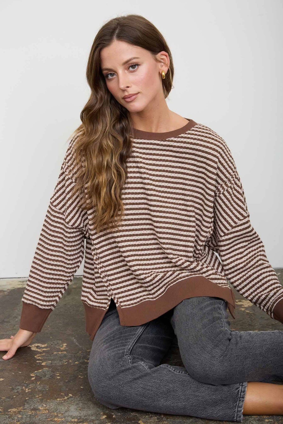 Stripe It Right (Brown) Stripe Top