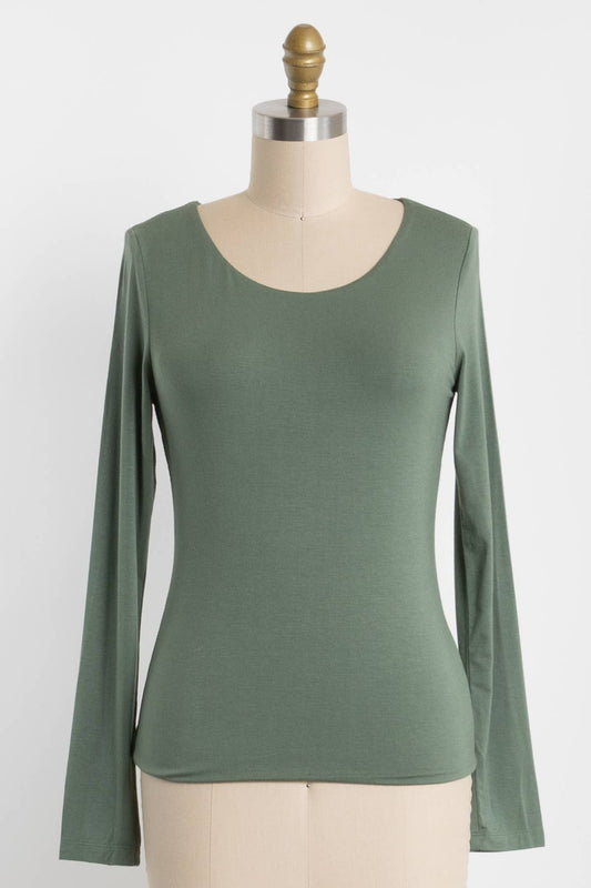 Perfect Layer (Olive) Double Layer LS Top