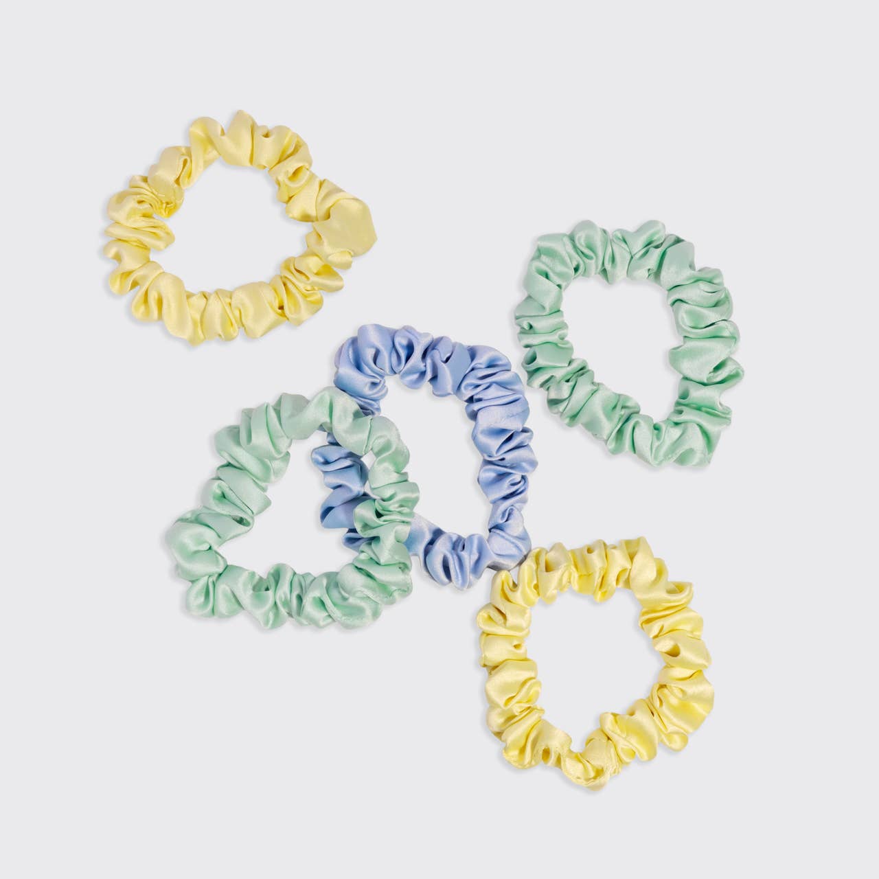Kitsch Coastal Colors Satin Scrunchies Set