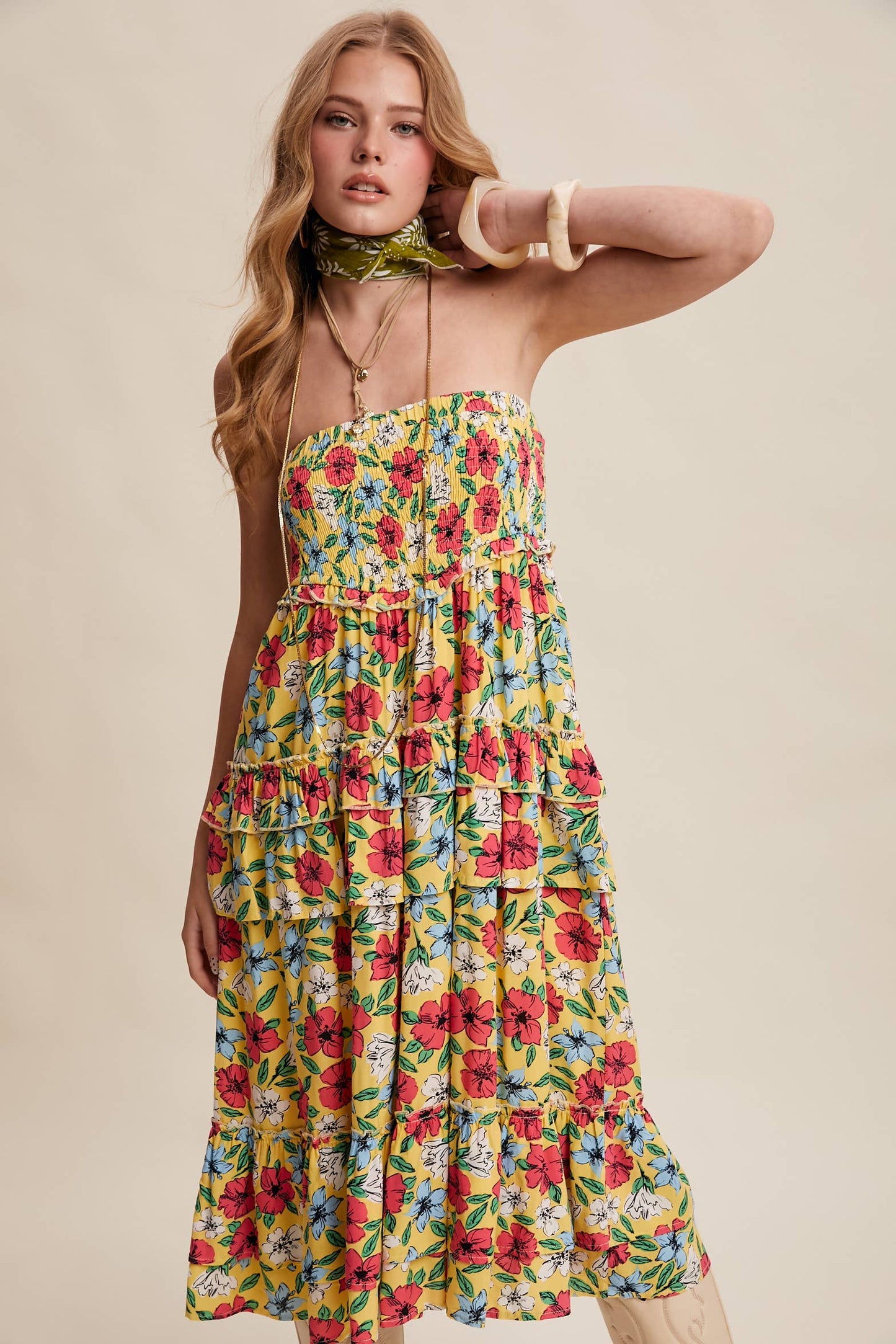 Floral Fun Convertible Maxi Skirt Dress