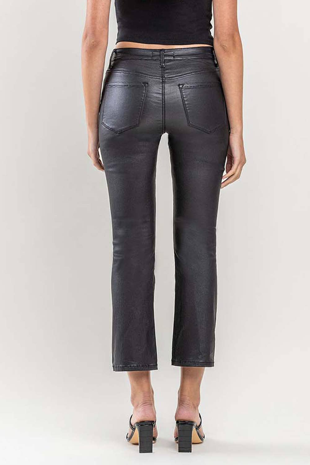 Vervet: Midnight Sky Coated Crop Jeans