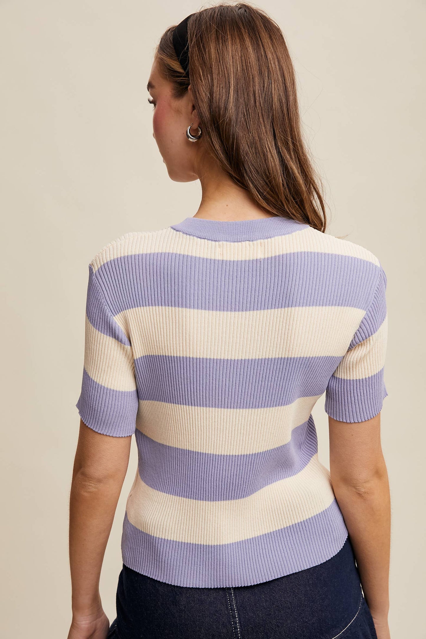 Perfectly Polished (Periwinkle) SS Sweater