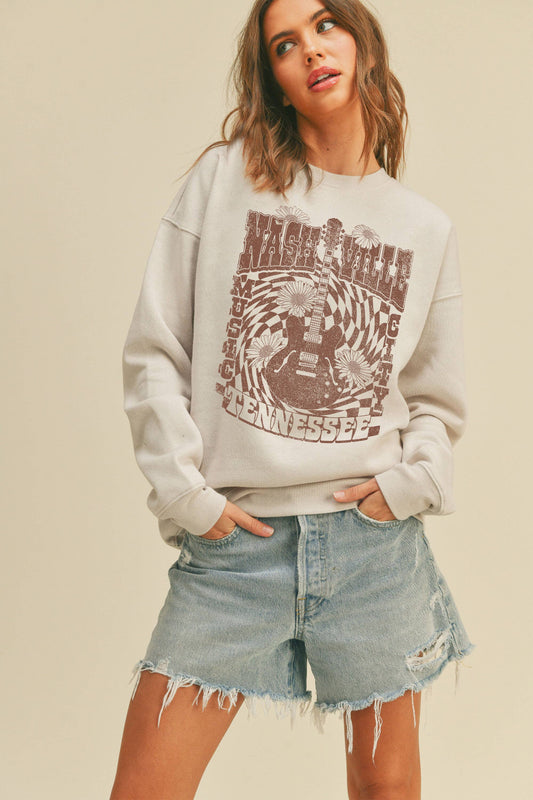 Nashville (H Dusty) Graphic Sweatshirt