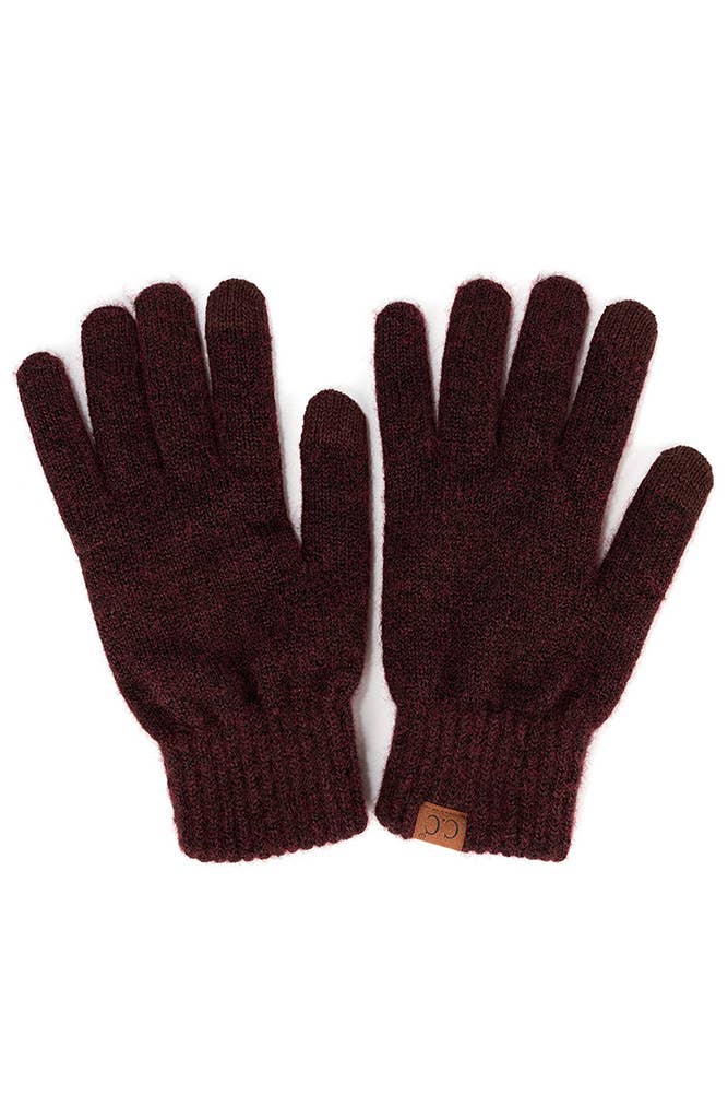 C.C Heather Knit Touch Gloves