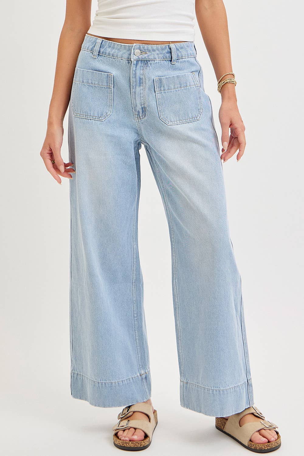 Time & Space Wide Leg Jeans
