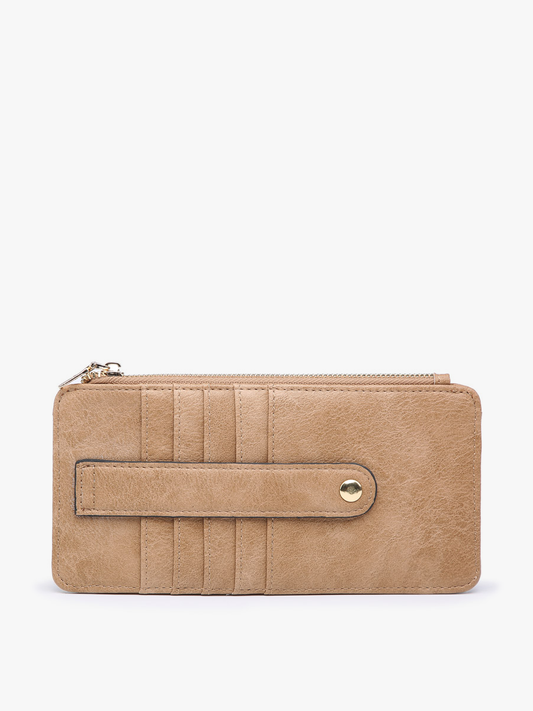 Saige (Mocha) Slim Card Holder Wallet