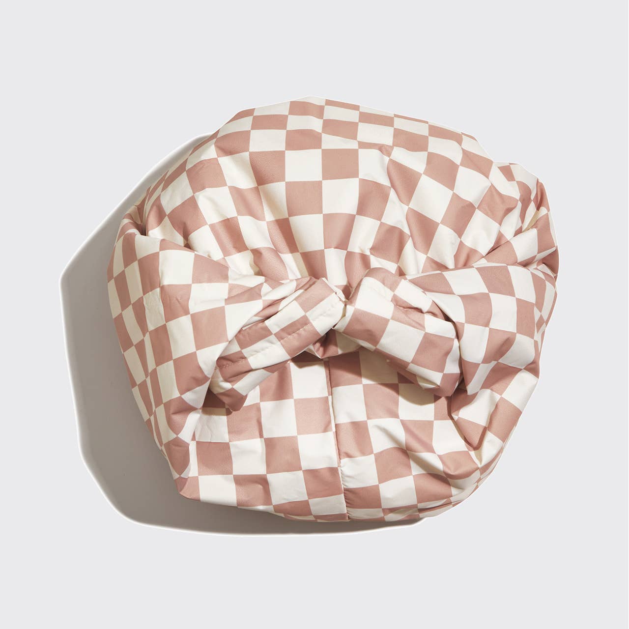 Kitsch Satin Lined Shower Cap - Checker