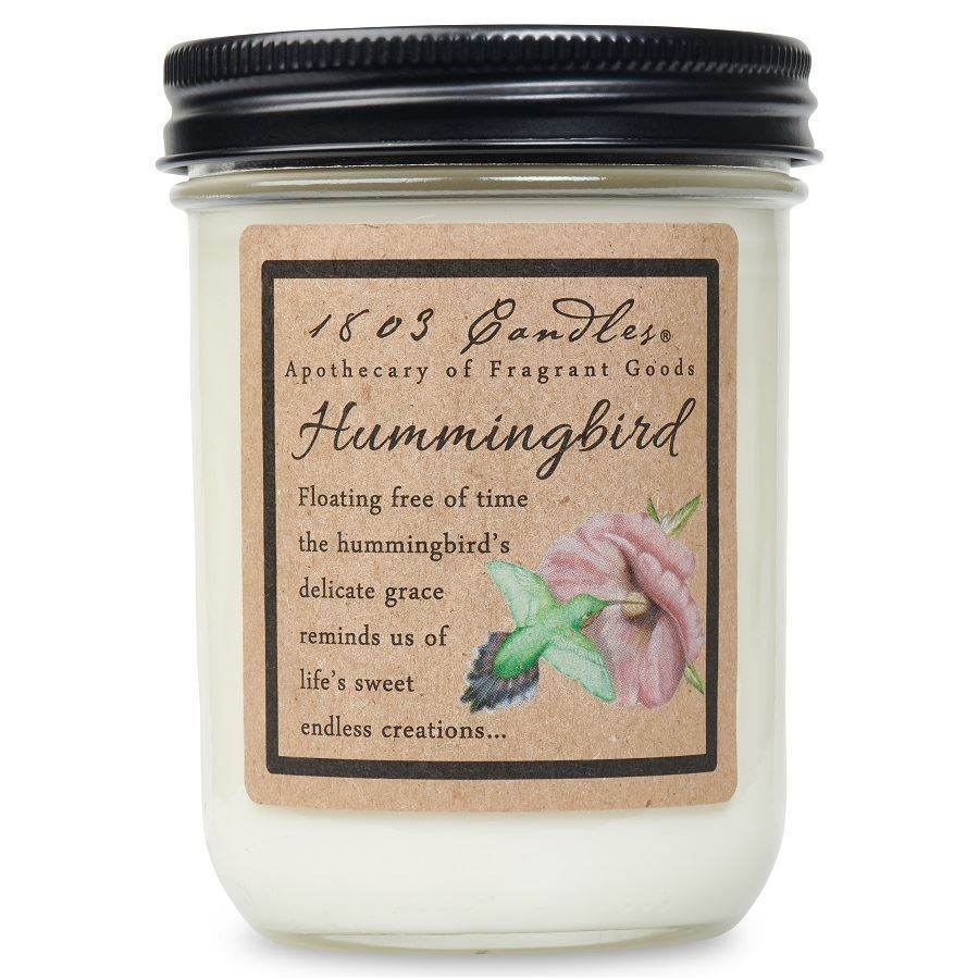 1803 Candles: Hummingbird 14oz. Jar Candle