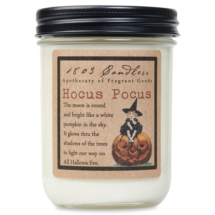 1803 Candles: Hocus Pocus 14oz. Jar Candle