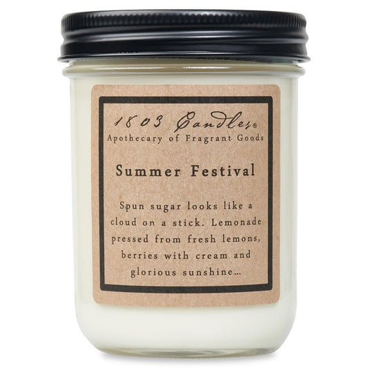 1803 Candles: Summer Festival 14oz. Jar Candle
