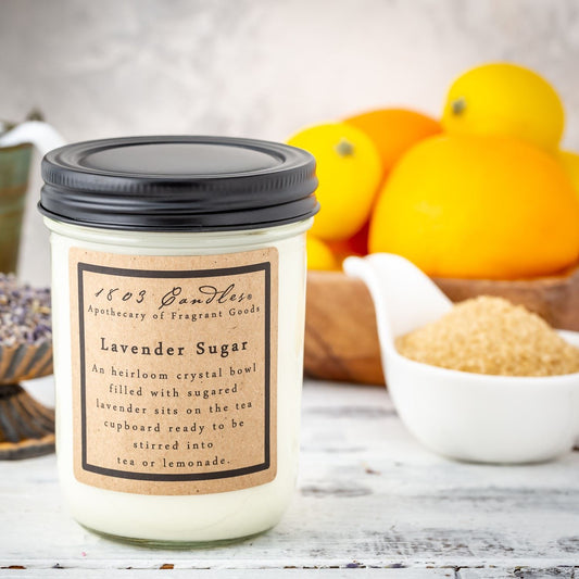1803 Candles: Lavender Sugar 14oz Jar Candle