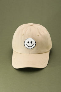 Big SMILEY Embroidered Baseball Cap