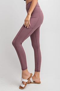 MAUVE Get Up And Go Buttery Soft Side Pocket Leggings