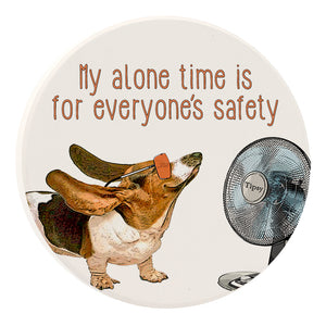 My Alone Time Car Coaster