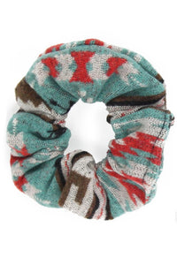Western Print Hair Scrunchie