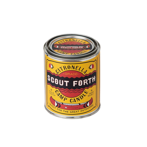 Scout Forth Citronella Camp Wood Wick Candle (1/2 Pint)