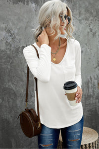 Essential For Me WHITE V-Neck Knit Top