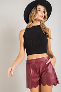 Sweet Love BLACK Sleeveless Sweater