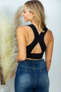 Any Day BLACK Cut Out Brami Tank