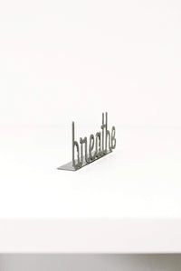 Highland Ridge: Breathe Metal Word Sign