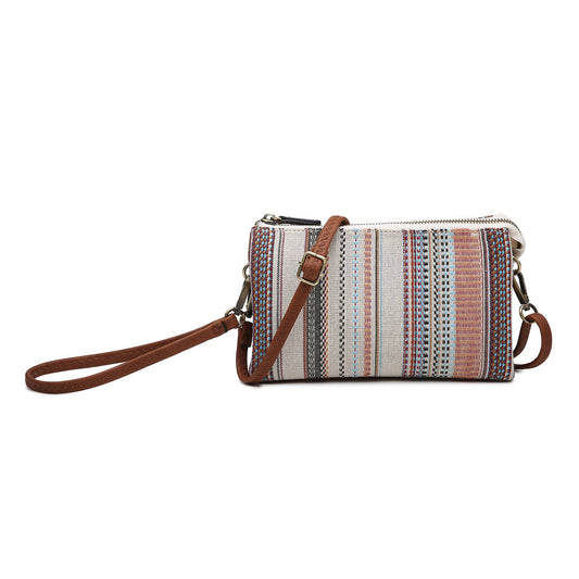 Riley (Boho Blend) Canvas/Natural Crossbody/Wristlet