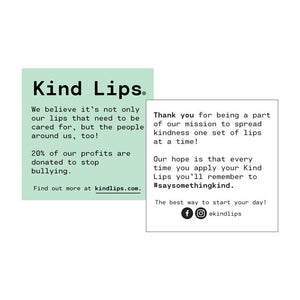 Kind Lips VANILLA LEMON Organic Lip Balm