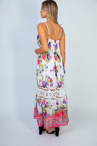 Sweet Escape WHITE Floral Maxi Dress