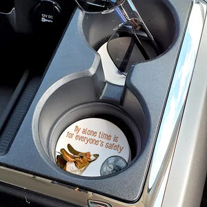 My Alone Time Car Coaster