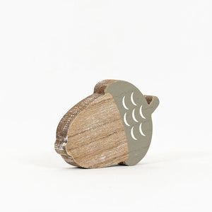 Chunky Wood Double Sided Acorn Sitter