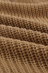 Calling the Shots CAMEL Drop Sleeve Cable Knit Cardigan Size S-2XL