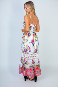 Sweet Escape WHITE Floral Maxi Dress