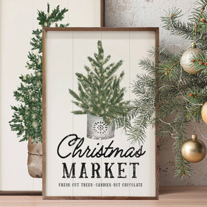 10X16 Christmas Market Tree Sign