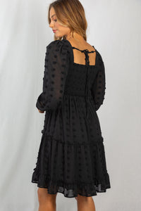This Moment Swiss Dot Dress, Black