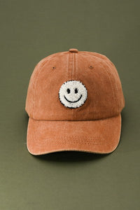Big SMILEY Embroidered Baseball Cap