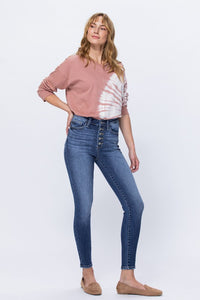 Judy Blue: Overtime Button Fly Skinnies