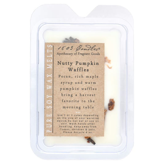1803 Candles: Nutty Pumpkin Waffles Soy Melter