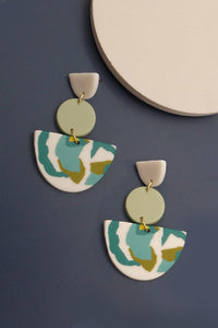 Polymer Artistic Print Earrings