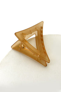 Frosted Triangle Hair Claw