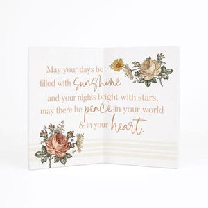 May Your Days Wooden Keepsake Card