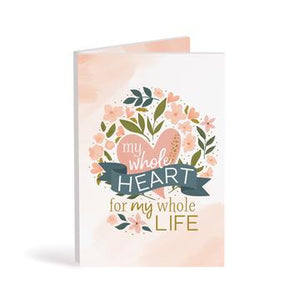 My Whole Heart Wooden Keepsake Card