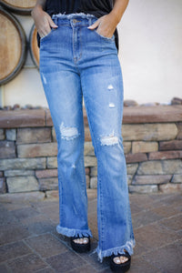 Risen: Living On The Fringe Flare Jeans