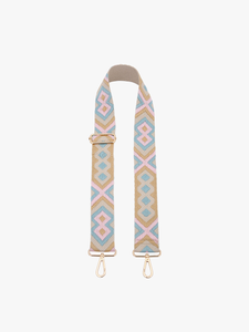 Bohemian TEAL/LT PINK Guitar Strap