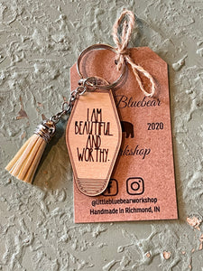 LBBW Handmade Retro Wooden Keychain (10 Styles)