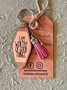 LBBW Handmade Retro Wooden Keychain (10 Styles)