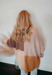 Happy To Be Here BROWN MIX Cardigan