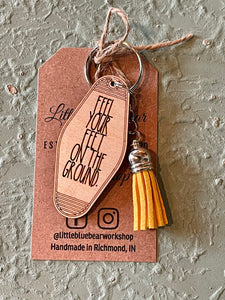 LBBW Handmade Retro Wooden Keychain (10 Styles)