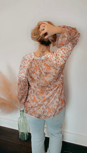 Split The Difference Paisley Mix Blouse